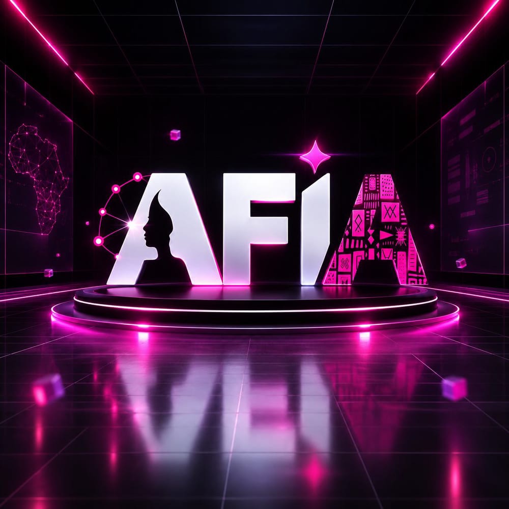 Logo AFIA illuminé sur une scène